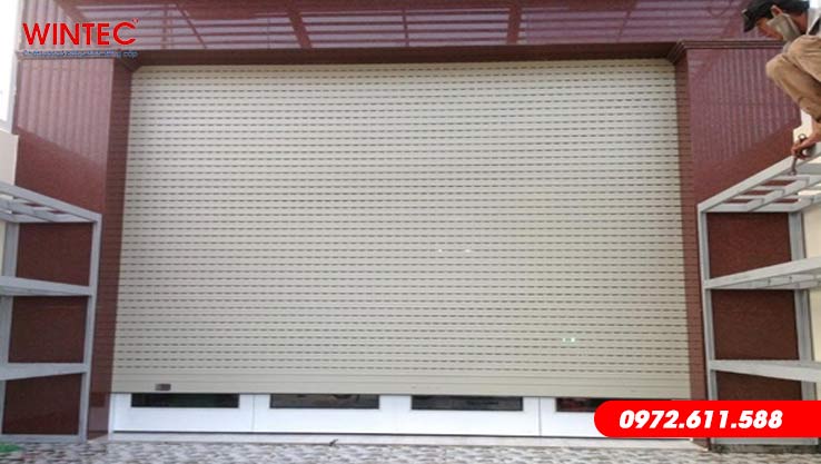 Cửa cuốn tấm liền tại Hoàng Mai