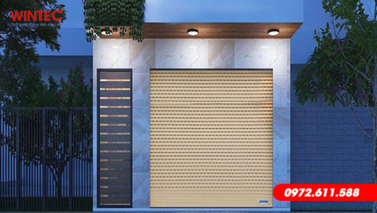 Cửa cuốn khe thoáng tại 389 Trương Định, Hoàng Mai, Hà Nội
